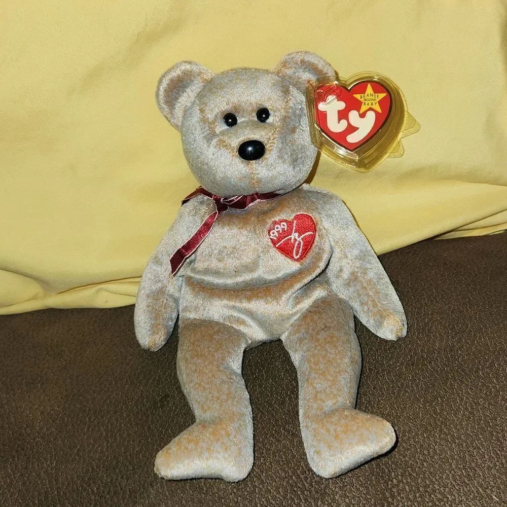 TY Beanie Baby 1999 Signature Bear Holgram Tag RARE